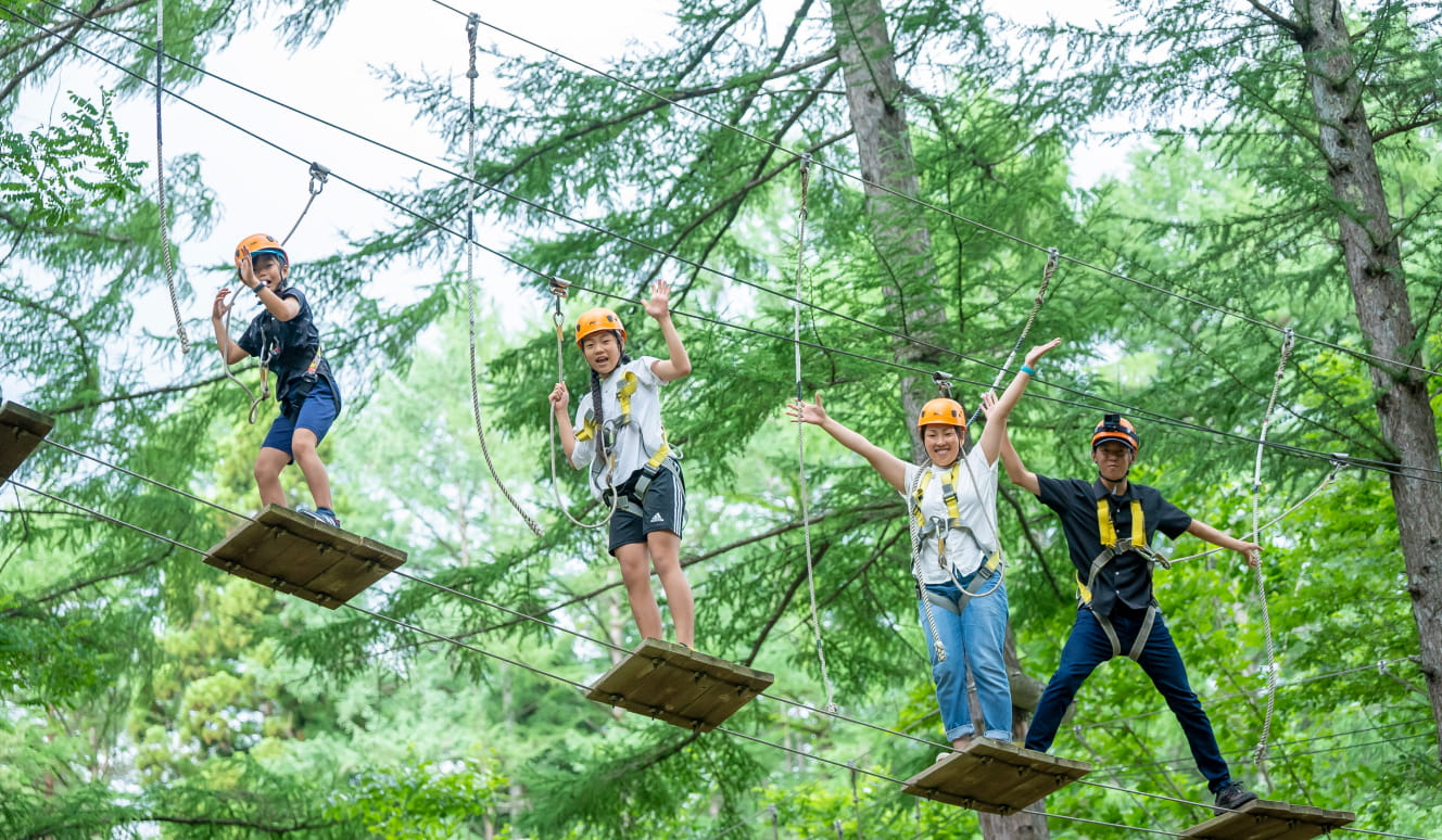 空中アスレチック | 【公式】白馬EXアドベンチャー